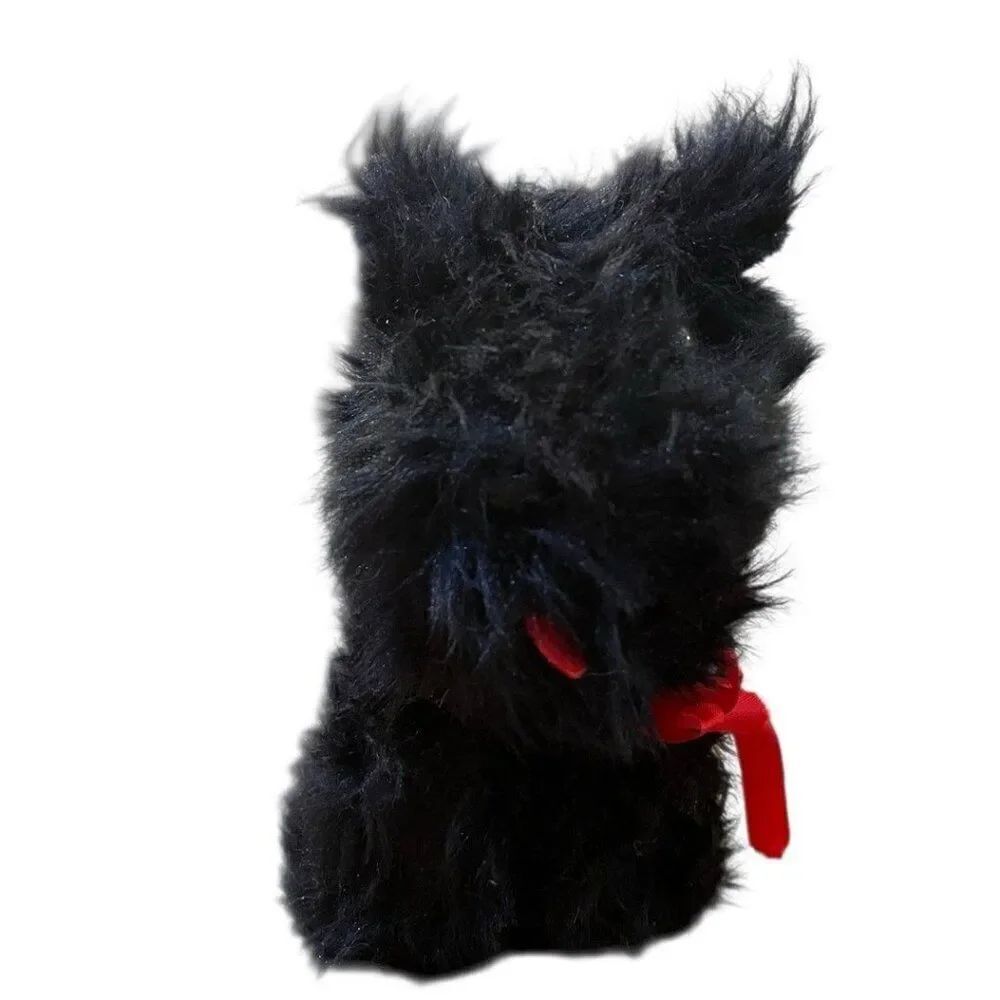 Dakin Plush Scottie Scottish Terrier Puppy Dog Stuffed Animal Stick Out Tongue